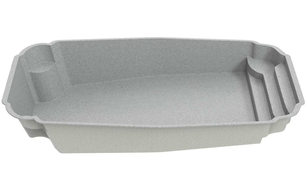 Композитный бассейн "Alegro" 880 х 400  см  глубиной 101 х 165 см, прямоугольник морозоустойчивый